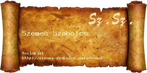 Szemes Szabolcs névjegykártya